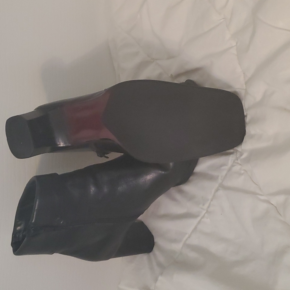 Leather booties